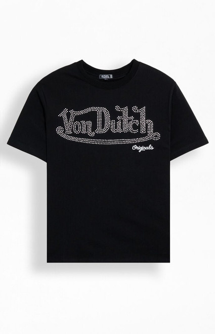 Von Dutch Men's Rhinestone T-Shirt - 0097513430011