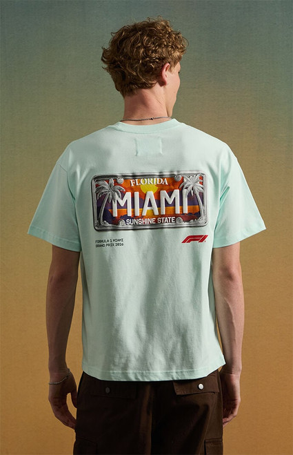 Formula 1 Men's x Pacsun Miami Plates T-Shirt - 0097603260930