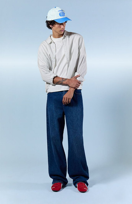 Pacsun Men's Blake Extreme Baggy Jeans Medium Blue - 0131611110024