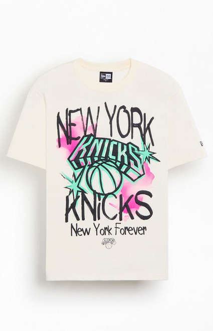 New Era Men's NY Knicks Watercolor T-Shirt - 0097514970011