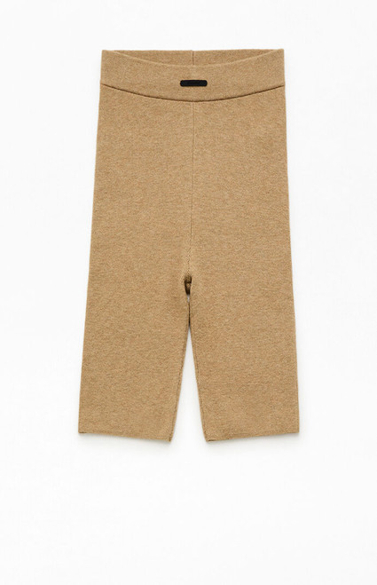 Fear of God ESSENTIALS Men's Womenâs Dune Ribbed Knit Biker Shorts - 0192610120142202