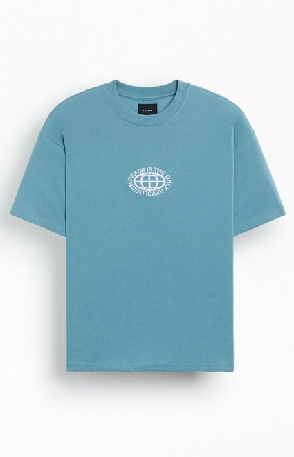 Pacsun Men's World Peace Embroidered T-Shirt - 0120468680489