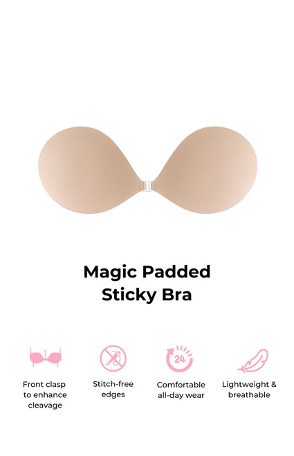 BOOMBA Women's Magic Padded Sticky Bra - 0276611780004