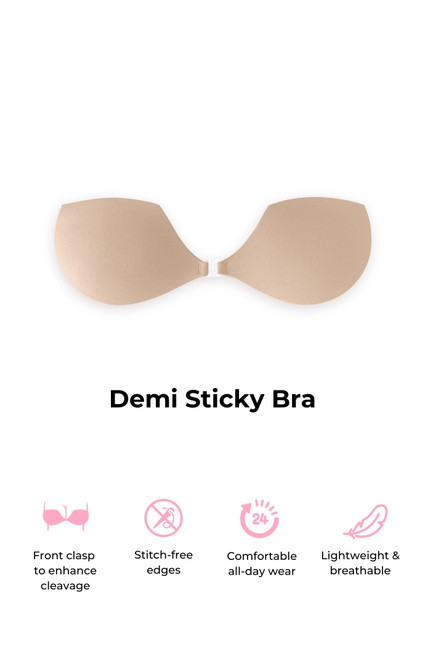 BOOMBA Women's Demi Sticky Bra - 0276611780006