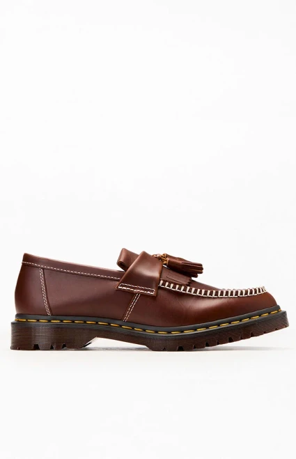 Dr Martens Men's Adrian Orleans Leather Tassel Loafers - 0530522360020