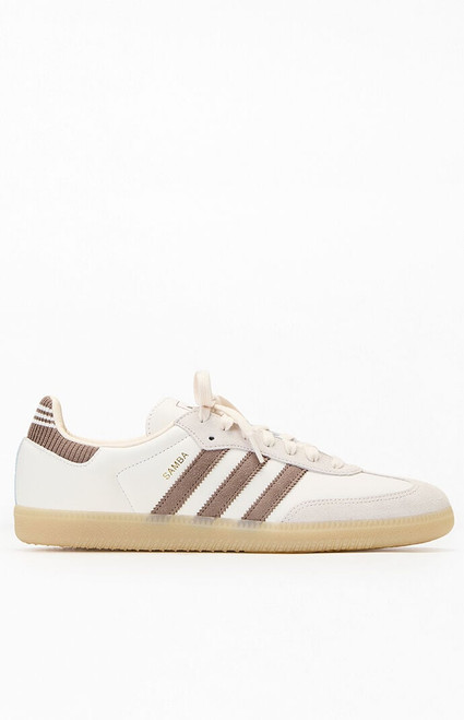 adidas Men's White & Brown Samba OG Shoes - 0530000250036010