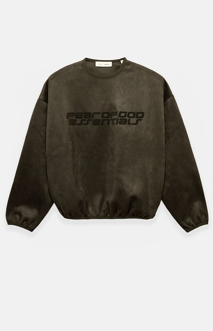 Fear of God ESSENTIALS Men's Brown Modern Crew Neck Sweatshirt - 0192250500133020