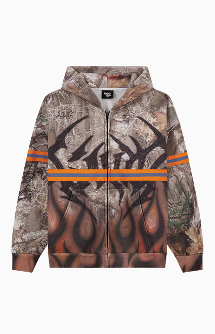 Rolling Loud Men's Loud Safety Zip Up Hoodie - 0234611900006