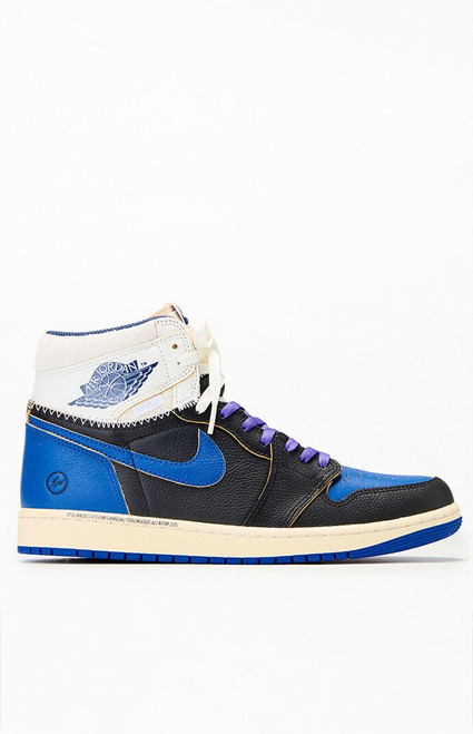 Air Jordan Men's 1 x Fragment Design x Union LA x Retro High OG Sport Royal Shoes - 0550603440698
