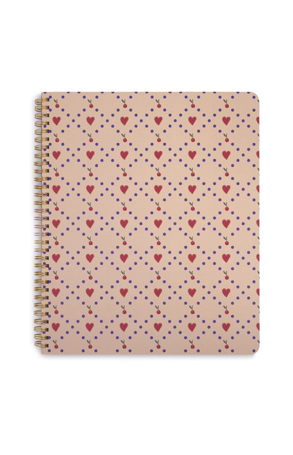 ban.do Women's Cherry Hearts Rough Draft Large Notebook - 0647610770027