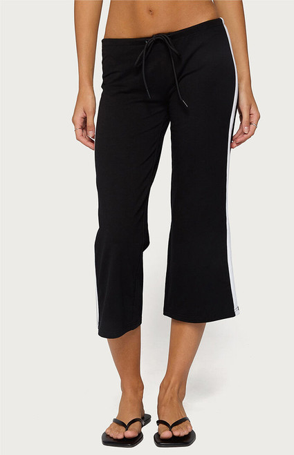 Edikted Women's Milene Contrast Terry Capri Pants - 0268609690047