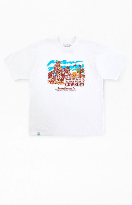 SENDERO Men's Working Hard Cowboy T-Shirt - 0097611950002