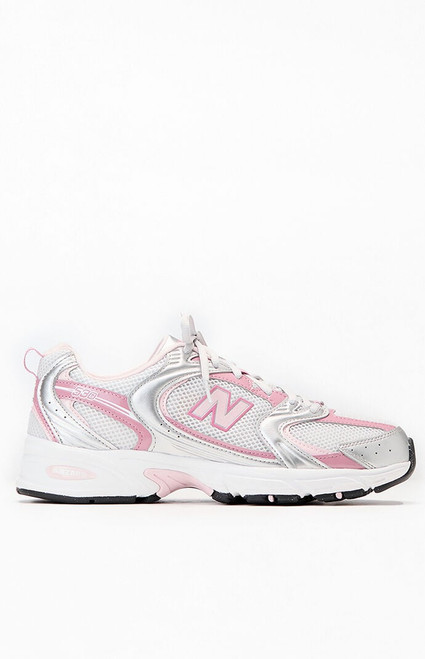 New Balance Women's Silver & Pink 530 Sneakers - 0542221770103