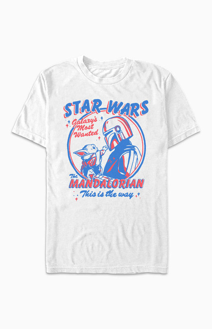 Men's Stars Wars The Mandalorian Hunter for Hire T-Shirt - 0230602190061