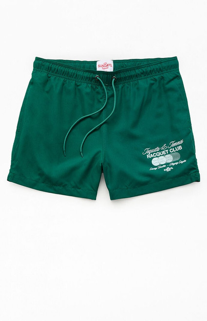 Los Sundays Men's Tequila & Tennis 5" Swim Trunks - 0150522800014