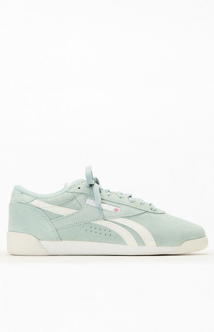 Reebok Women's Green Freestyle Lo Sneakers - 0542491370021
