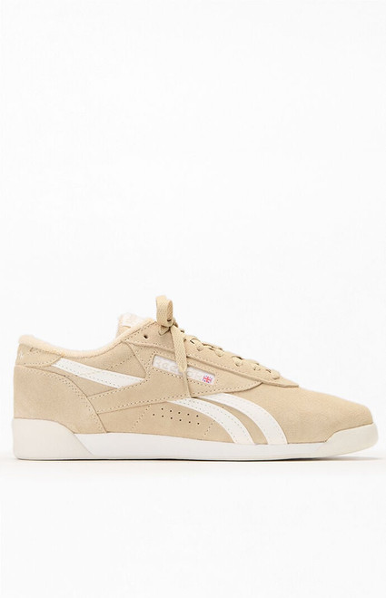 Reebok Women's Tan Freestyle Lo Sneakers - 0542491370022