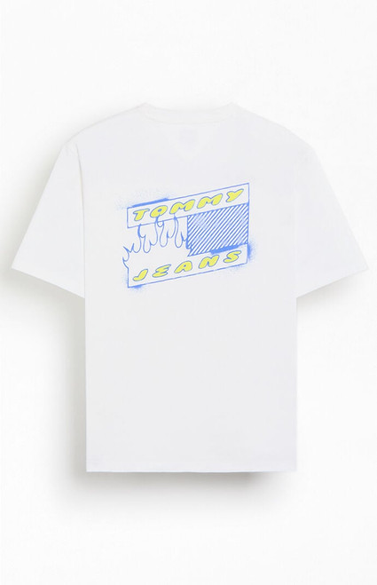 Tommy Jeans Men's 90's Bubble Flag T-Shirt - 0097514360018