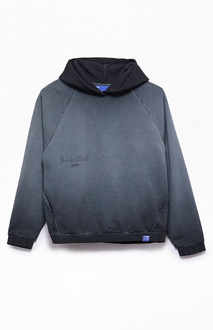 A.R.C. Men's Black Raglan Vintage Wash Heavyweight Hoodie - 0140484260121