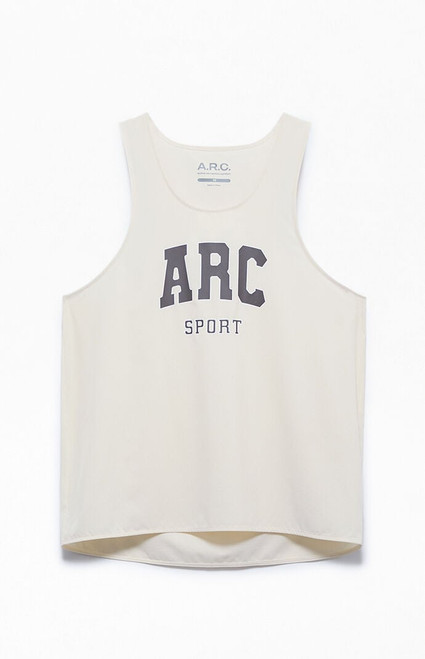 A.R.C. Men's Grey Active Singlet Tank Top - 0140484260148