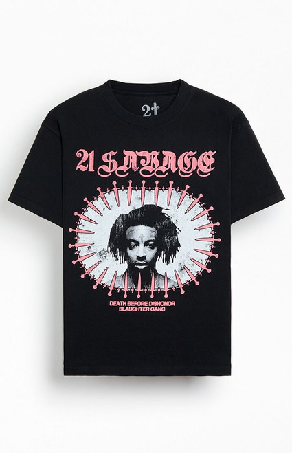 Men's 21 Savage Face T-Shirt - 0097511160105