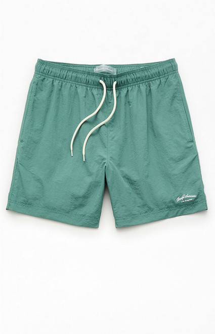 Pacsun Men's Green Collegiate 6.5" Swim Trunks - 0150609530121
