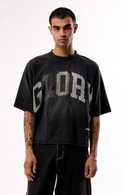 Pacsun Men's Glory Ripped Cropped T-Shirt - 0120522800137