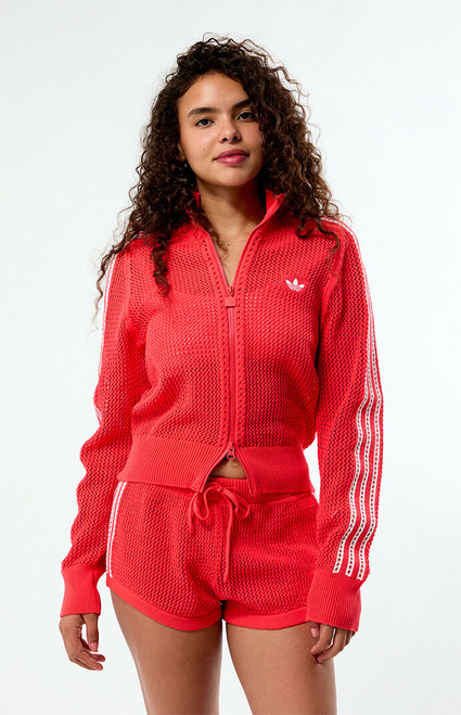 adidas Women's Crochet Track Jacket - 0760000250026