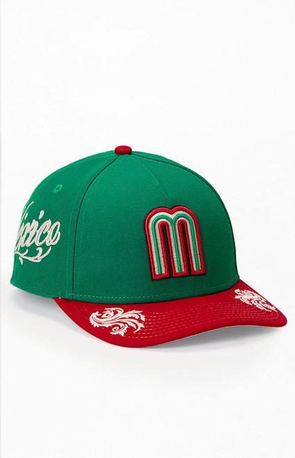 New Era Men's Mexico 9FORTY A-Frame Wordmark Snapback Hat - 0641514970444