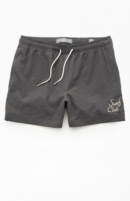 Pacsun Men's Surf Club Seersucker 4.5" Swim Trunks - 0150603490270