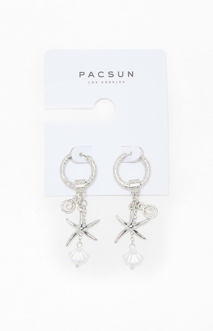 Pacsun Women's Starfish Charm Earrings - 0656499090022
