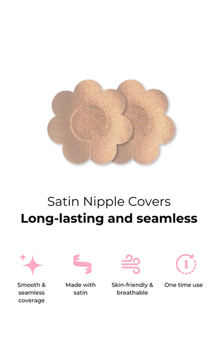BOOMBA Women's Satin Nipple Covers - 0276611780011