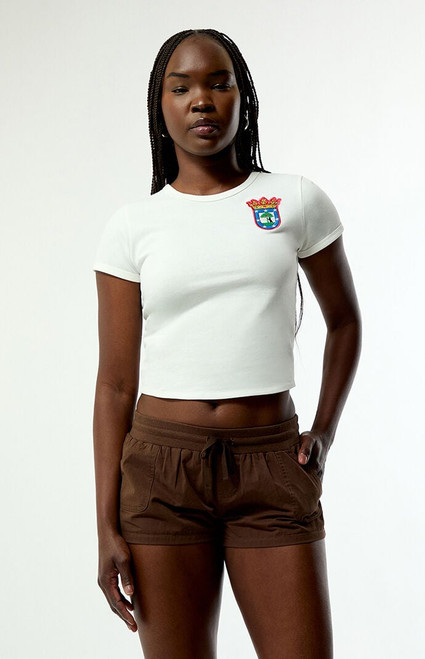 Pacsun Women's Soccer Madrid Skimmer T-Shirt - 0702461580080