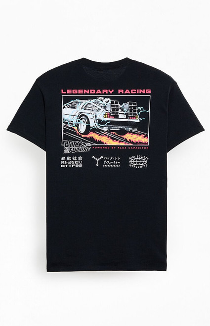 Riot Society Men's Back To the Future Racing T-Shirt - 0097448870033