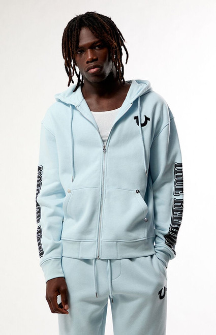 True Religion Men's Buddha Face Full Zip Hoodie - 0190609780017