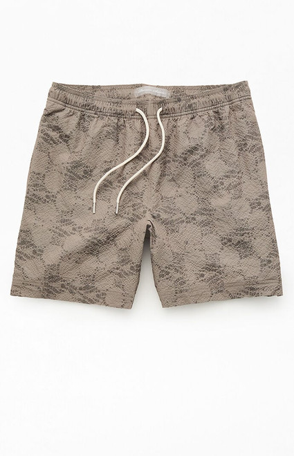 Pacsun Men's Shell Seersucker 6.5" Swim Trunks - 0150603490276