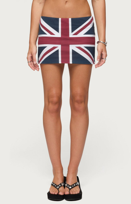 Edikted Women's UK Lover Mini Skort - 0269609690068