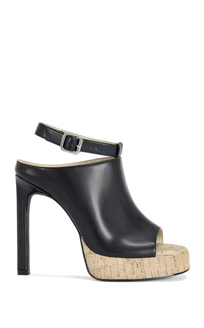 AZALEA WANG Women's Maelie Black Block Sandals - 0275611590086