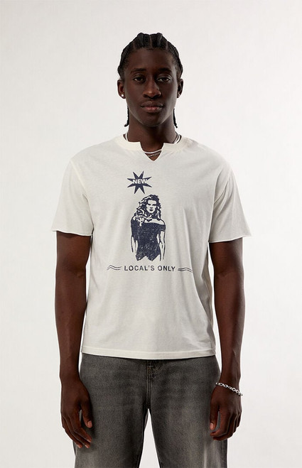 Pacsun Men's Locals Only Notched Neck T-Shirt - 0120468680646