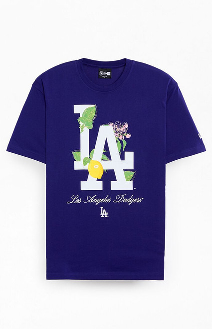 New Era Men's LA Dodgers Lemon T-Shirt - 0097514970231