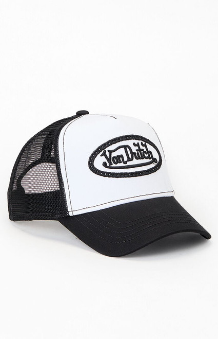 Von Dutch Men's Link Logo Trucker Hat - 0641610520025
