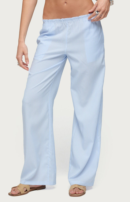 Edikted Women's Cersei Striped Low Rise Pants - 0268609690060