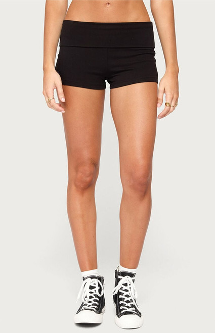Edikted Women's Marleaux Foldover Shorts - 0266609690106
