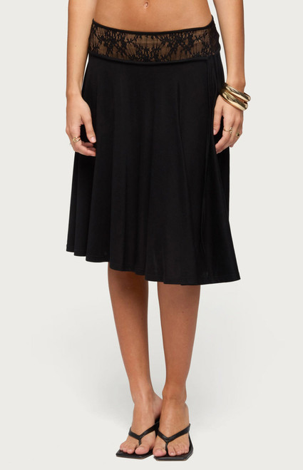 Edikted Women's Winonah Crochet Midi Skirt - 0269609690079