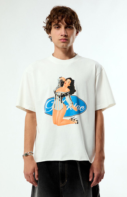 Pacsun Men's Maniac Pinup Cropped T-Shirt - 0120522800147