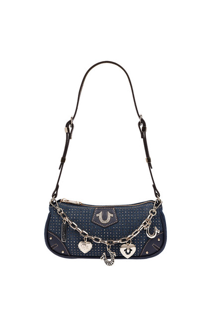 True Religion Women's Sparkle Denim Shoulder Bag - 0276141730119