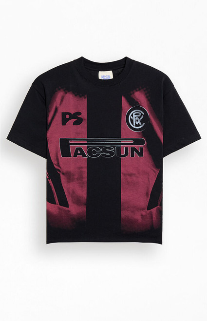 Pacsun Men's Washed Black Jersey T-Shirt - 0097522800153