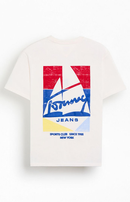 Tommy Jeans Men's Sportsclub Sailboat T-Shirt - 0097514360019
