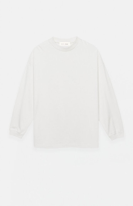 Fear of God ESSENTIALS Men's Ivory Signature Long Sleeve T-Shirt - 0125250500763011