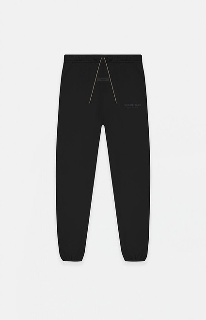 Kids Fear of God Kids Essentials Black Sweatpants - 0785250500516